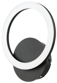 Aplica LED inteligenta, design modern Parrapos-z negru