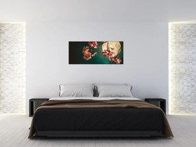 Tablou - Sakura în luna plină (120x50 cm)