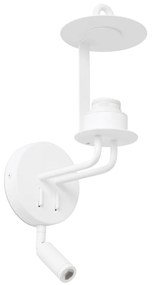 Aplica perete cu reader LED moderna design elegant MONTREAL alba