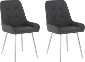 INOSIGN Set 2 scaune Juri antracit 49/60/89 cm