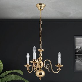 Candelabru 3 brate design clasic FLAMISCH, alama lucioasa