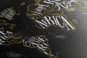 Tablou harta lumii trend