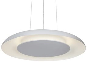 Lustră LED PIATTINO, suspendată pe cablu, 30W, 230V, 2700/3200/4000K, Ø 40 cm, albă