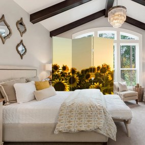 Paravan - Lan de floarea soarelui (126x170 cm)