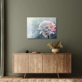 Tablou pe sticlă - Floare de iarnă (70x50 cm)