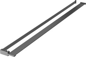 Mexen raft pentru perete de duș cu bară pentru prosoape, gri armă periat - 800-02-66