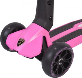 Trotineta copii pliabila din aluminiu NOVOKIDS™ Lamborghini Kick N Roll Edition , Cu roti luminoase din silicon, 3 roti,pliabila, Maner reglabil pe