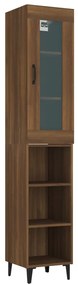 3115403 vidaXL Dulap înalt, stejar maro, 34,5x34x180 cm, lemn prelucrat