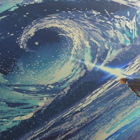 Tablou - Ilustrație a unui băiat cu o suliță (120x50 cm)