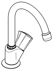 GROHE 20393001 - Baterie monocomandă pentru lavoar COSTA L, DN 15, crom lucios