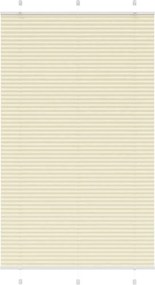 vidaXL Jaluzea plisată Crem 120x200 cm Lățime țesătură 119,4 cm