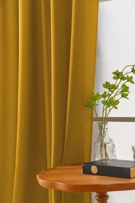 Draperie mustar cu rejansa OXFORD 140x250 cm