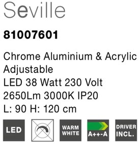 Lustra LED suspendata design modern Seville NVL-81007601