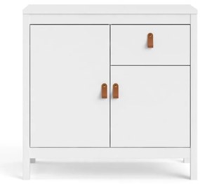 Comodă albă joasă 82x80 cm Madrid – Tvilum