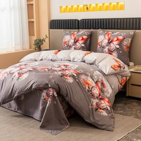 Lenjerie de pat din microfibra FLARISSE gri Dimensiune lenjerie de pat: 70 x 80 cm | 140 x 200 cm