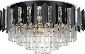 BRILAGI - Plafonieră SPECTRA 5xE14/40W/230V diam. 48 cm neagră