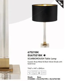Veioza/Lampa de masa design modern Scarborough, negru