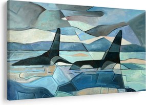 Tablou - Balene (90x60 cm)