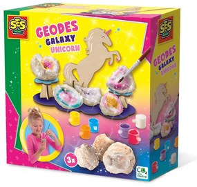 Set creativ copii - Geode galaxie cu display unicorn