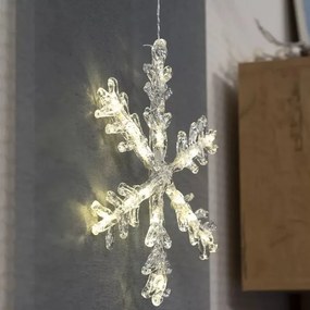 Decorațiune LED de Crăciun pentru fereastră 16xLED/3xAA alb cald