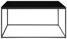 Masă de cafea Vita negru cu cadru negru 60x90x45 cm