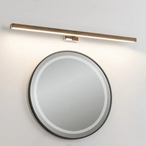Aplică LED pentru oglindă Brilagi WOODY MIRROR LED/15W/230V IP44 stejar/crom