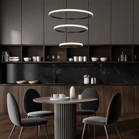 Lustra suspendata cu 3 inele LED Grete 80cm