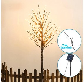 Decorațiune LED solară Aigostar 152xLED/3,8m IP65 alb cald viță