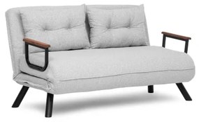 Canapea extensibilă QIRA, 2 locuri, gri