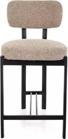 Scaun de bar Misaki H-2 bej 253 / negru mat