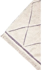 Covor crem lavabil/țesut manual din bumbac 140x200 cm Bereber – Lorena Canals