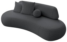 Canapea trei locuri Bally  (gri + negru). 1100107