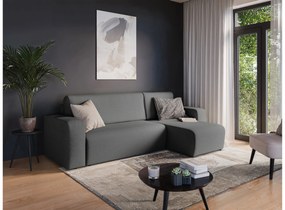 Colțar extensibil Avia Mini universal - grafit țesătură boucle Gerra 120
