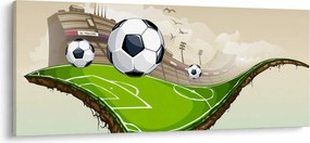Tablou - Teren de fotbal (120x50 cm)