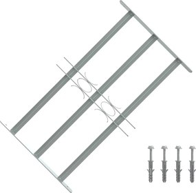 vidaXL Grilaj de siguranță pentru ferestre cu 3 bare transversale 500-650 mm