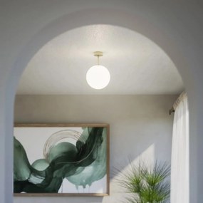 Plafoniera din alama si sticla Musa