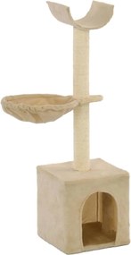 vidaXL Ansamblu pisici, stâlpi funie de sisal, 105 cm, bej