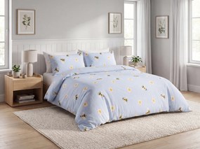Lenjerie de pat din bumbac BEELUNE albastru deschis Dimensiune lenjerie de pat: 70 x 80 cm | 140 x 200 cm