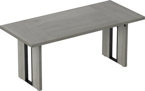 HOMCOM Masă de bucătărie în stil industrial pentru maxim 8 persoane Gri | Aosom Romania