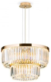 Candelabru, Lustra LED design LUX PRISM, 24K gold plated