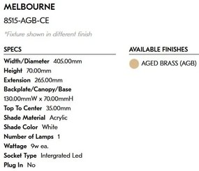 Aplica de perete LED pentru oglinda sau tablou Melbourne