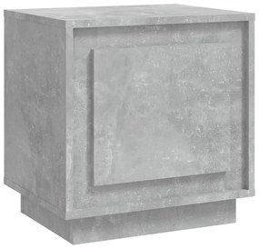 819844 vidaXL Noptieră, gri beton, 44x35x45 cm, lemn prelucrat