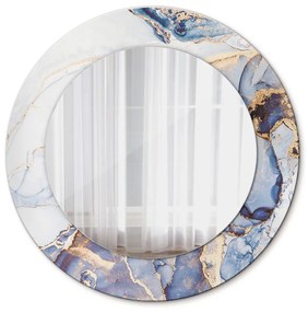 Oglinda rotunda imprimata Artă lichidă abstractă