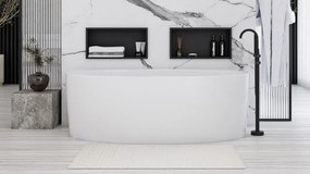 Raft incastrat pentru baie 30x45 negru mat