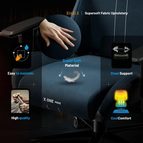 Scaun Gaming Diablo X.One Prime, Normal Size, Meta Ocean
