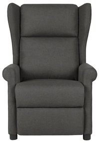 329640 vidaXL Fotoliu rabatabil, gri închis, material textil