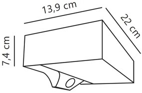 Nordlux - Lampă solară de perete LED MONAY cu senzor, 5W, 5V, IP44