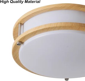 BRILAGI - Plafonieră ELARO 2xE27/40W/230V Ø26 cm, finisaj lemn