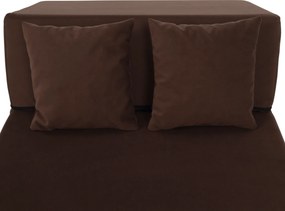 Saltea pliabilă/fotoliu extensibil, 2 in 1, maro, PELOS