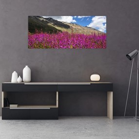 Tablou sceneriei cu lunca montană (120x50 cm), în 40 de alte dimensiuni noi